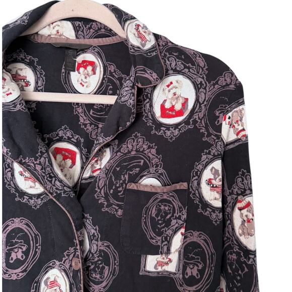 Soma Dog Cameo Pajama Set Pants Top Women’s XS Soft Cozy Terrier Poodle Novelty - Picture 4 of 9